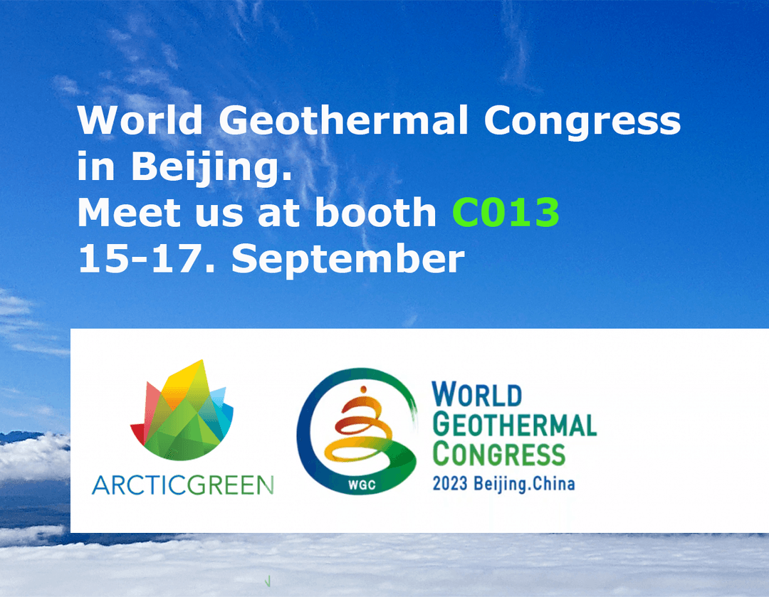 Arctic Green Energy to participate in World Geothermal Congress in Beijing, China, 15-17 September.